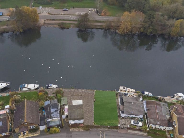 Land for sale in Thames Meadow, Shepperton TW17 Derelict Property